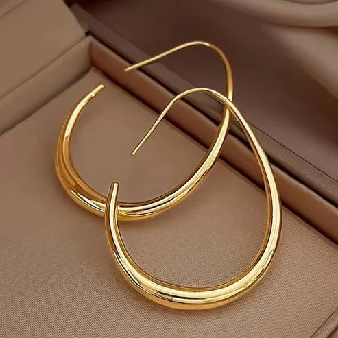 Antique Gold Hoop Earrings