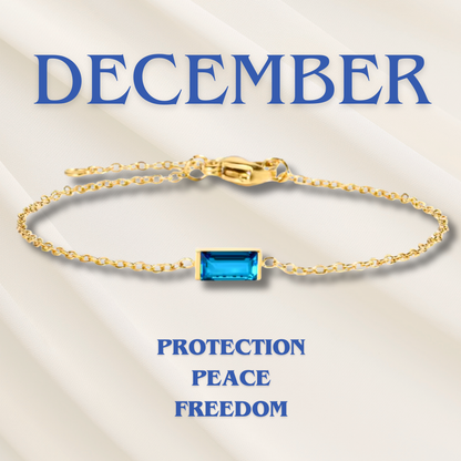 Heartline Birthstone Bracelet