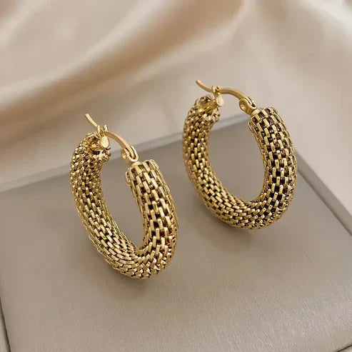 Golden Tide Hoop Earrings